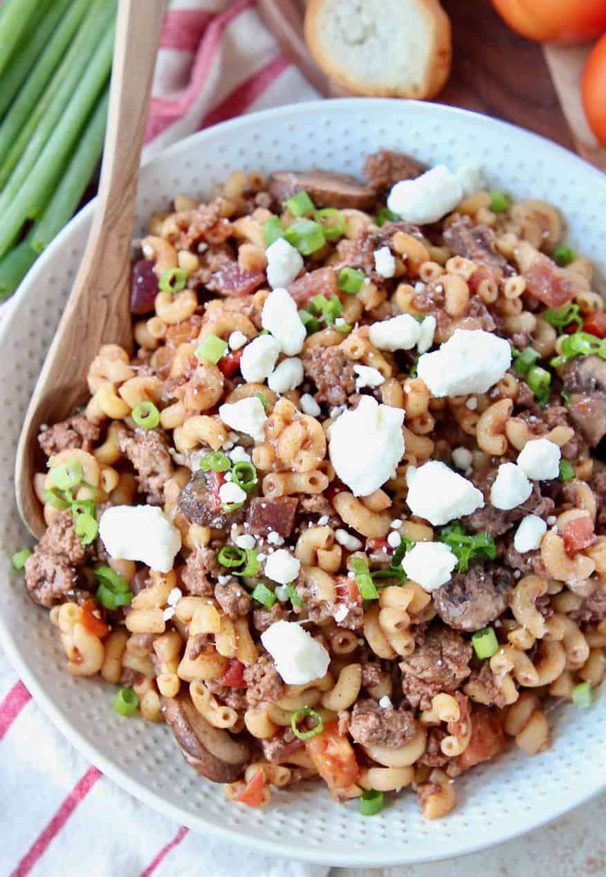 Mediterranean Ground Lamb Pasta